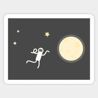 Moon trip Sticker